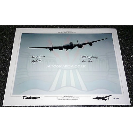 Dambuster 617 Sqn Grayston Johnston Munro signed authentic autograph genuine photo