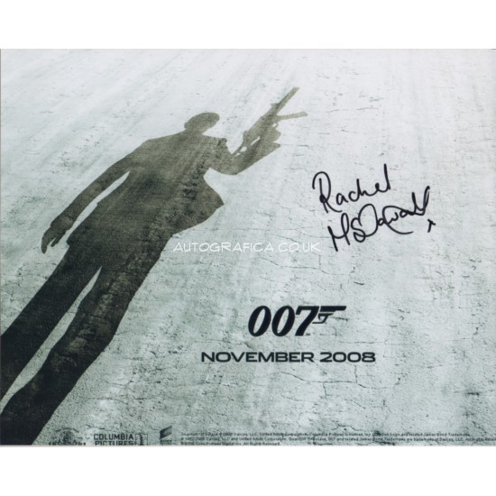James Bond Rachel MacDowell genuine signed authentic autograph photo 