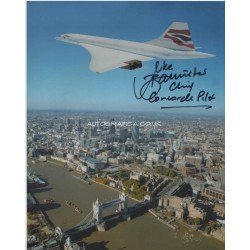 Mike Bannister Concorde authentic genuine signed autograph 4 UACC