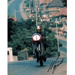 Giacomo Agostini IOM TT genuine authentic autograph signed photo.