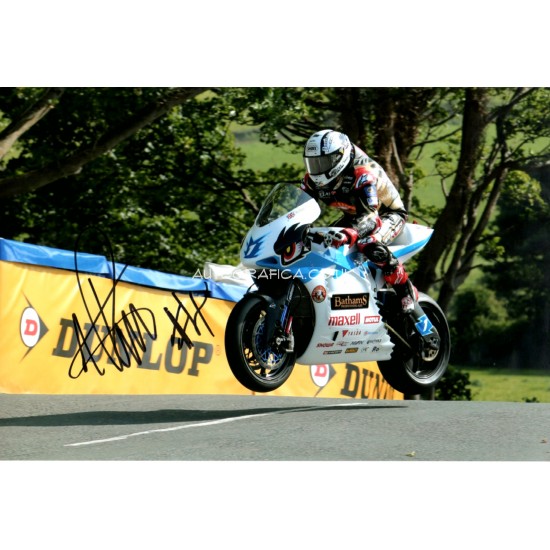 Michael Rutter IOM TT genuine authentic autograph signed photo 