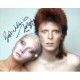 Twiggy genuine signed authentic autograph David Bowie photo