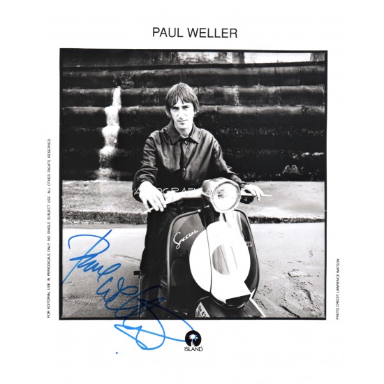 Paul Weller Jam Music authentic genuine signed autograph photo 