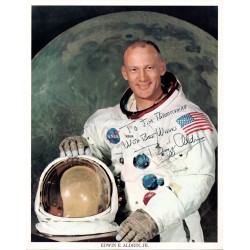 Buzz Aldrin Apollo 11 genuine authentic autograph signed litho UACC