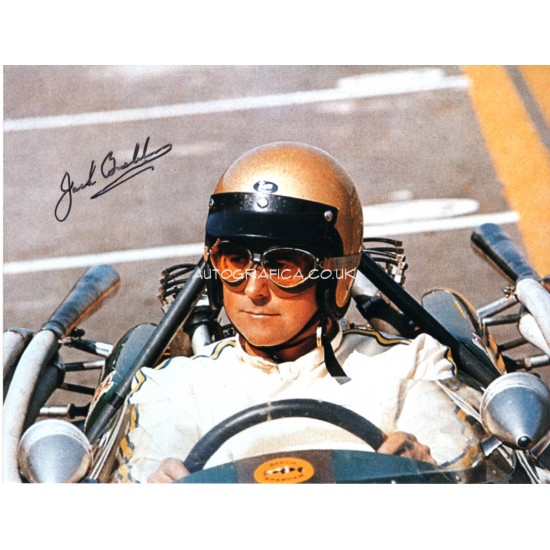 Jack Brabham F1 genuine authentic autograph signed photo