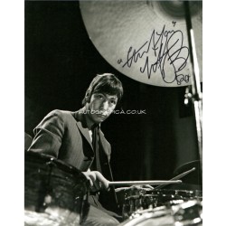 Charlie Watts Rolling Stones signed genuine signature autograph photo