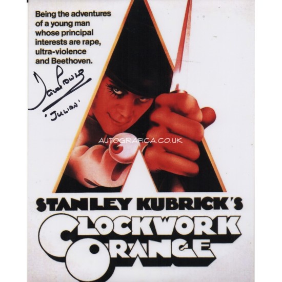 Dave Prowse Clockwork Orange Julian signed genuine signature photo