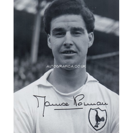 Maurice Norman Spurs Tottenham signed authentic genuine signature photo