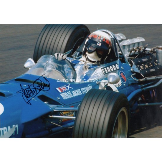 Jackie Stewart F1 Matra genuine signed authentic signature photo