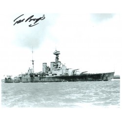 Ted Briggs HMS Hood survivor genuine signed autograph photo COA