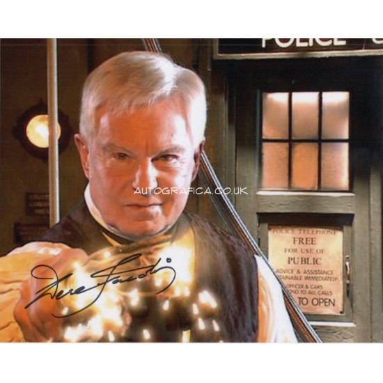 Derek Jacobi DR Doctor Who genuine signed autograph photo COA UACC