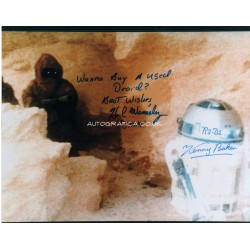 Star Wars Kenny Baker authentic genuine signed photo COA UACC 