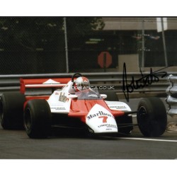 John Watson F1 Mclaren world champion signed genuine signature photo 