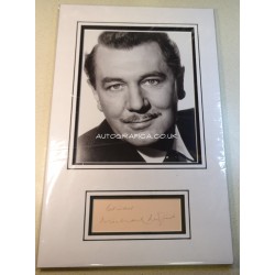 Michael Redgrave signed genuine signature autograph display UACC