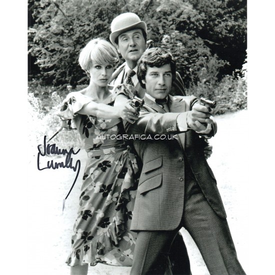 Joanna Lumley Avengers authentic genuine signed colour photo COA AFTAL
