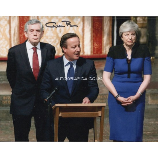 Gordon Brown Politics PM signed authentic signature photo COA UACC