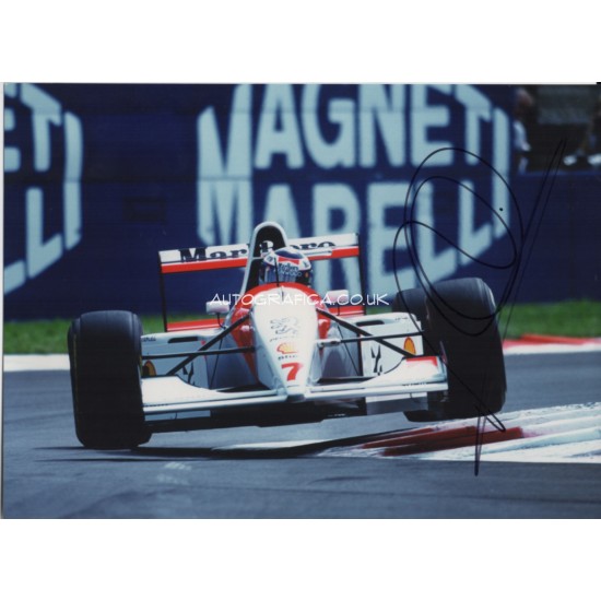 Mika Hakkinen McLaren F1 genuine signed authentic autograph photo 