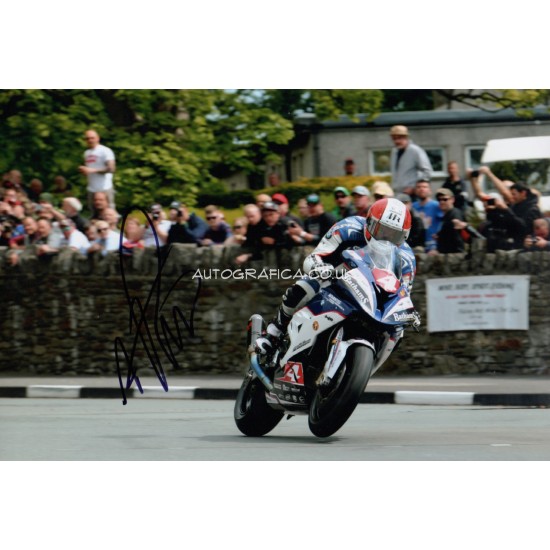 Michael Rutter MotoGP TT original authentic genuine autograph signed photo
