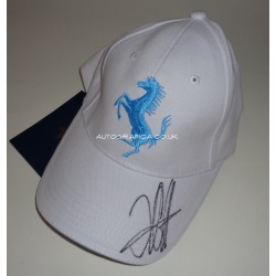 Sebastian Vettel F1 Ferrari authentic genuine signed cap COA UACC