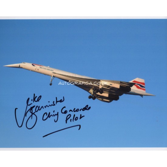 Concorde Mike Bannister genuine signed photo UACC COA 6