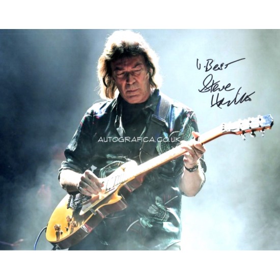 Steve Hackett Genesis genuine authentic autograph signed photo UACC
