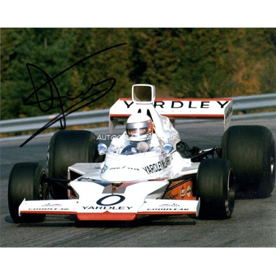 Jody Scheckter Yardley BRM F1genuine signed authentic signature photo