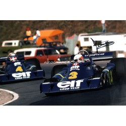 Jody Scheckter Tyrrell P34 F1genuine signed authentic signature photo