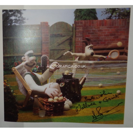 Nick Park Wallace and Gromit authentic genuine signed image COA UACC 3