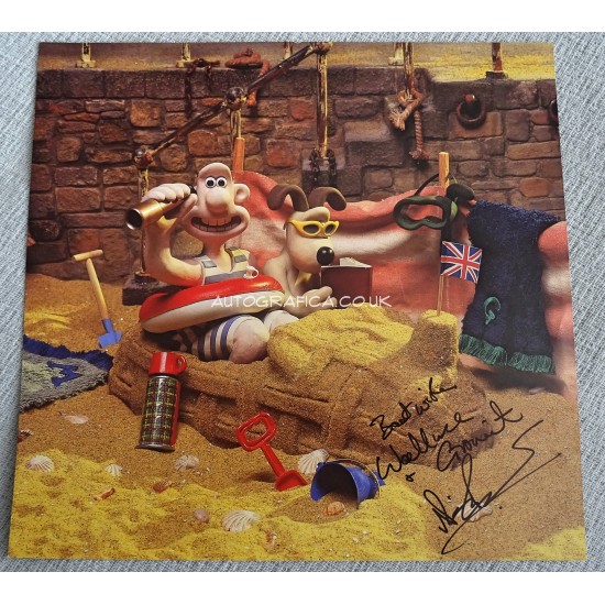 Nick Park Wallace and Gromit authentic genuine signed image COA UACC 4