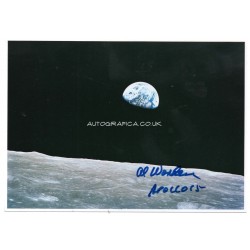 Apollo 15 Al Worden genuine signed authentic signature photo COA