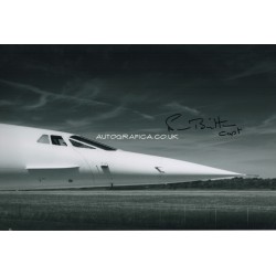 Norman Britton Concorde pilot authentic signed autograph photo UACC 