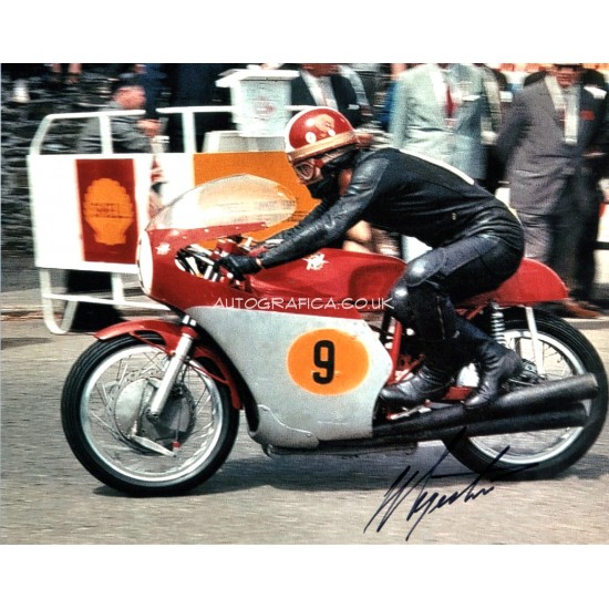 Giacomo Agostini genuine authentic autograph signed photo 2 COA 