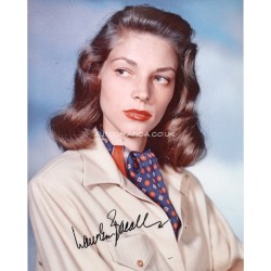 Lauren Bacall genuine signed authentic signature photo COA UACC 2