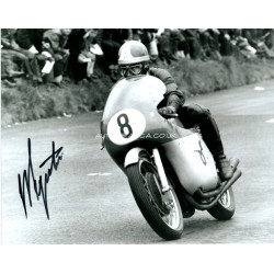 Giacomo Agostini MV IOM TT authentic autograph signed photo UACC