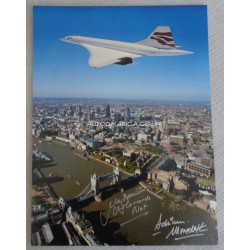 Concorde Mike Bannister Adrian Meredith genuine signed photo UACC COA 6