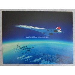 Concorde Mike Bannister Adrian Meredith authentic signed autograph photo