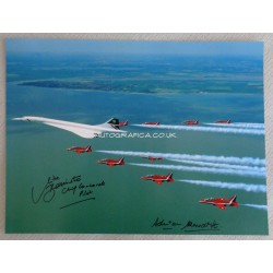 Mike Bannister Adrian Meredith Concorde authentic genuine signed autograph photo 4 