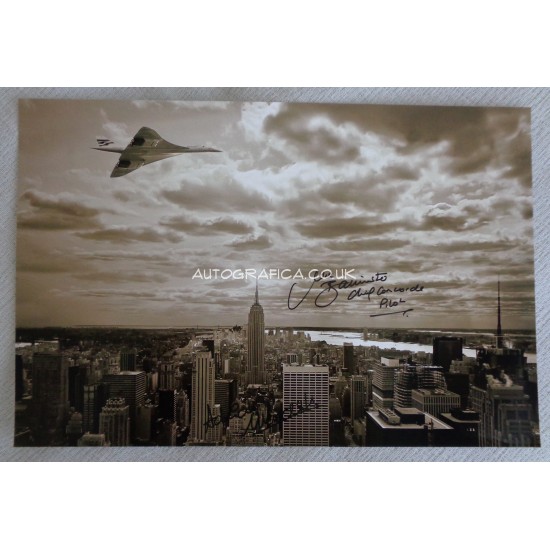 Mike Bannister Adrian Meredith Concorde authentic genuine signed autograph photo 6