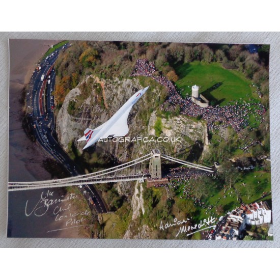 Mike Bannister Adrian Meredith Concorde authentic genuine signed autograph photo 9
