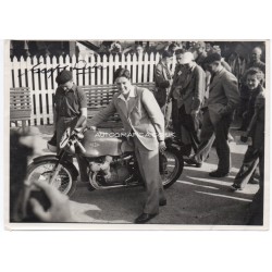 Geoff Duke Gillera IOM TTgenuine authentic signed autograph photo 