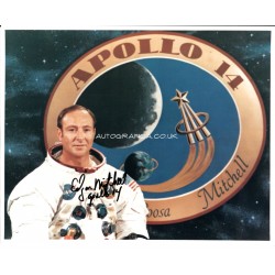 Edgar Mitchell Apollo 14 genuine authentic signed photo COA AFTAL