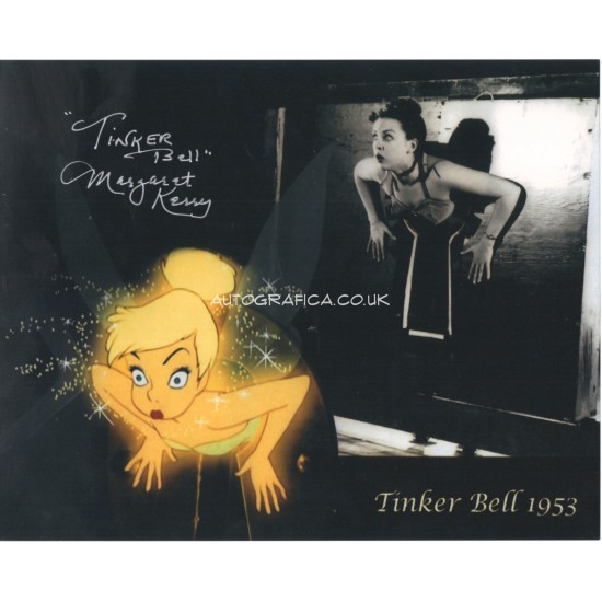 Margaret Kerry Tinker Bell Walt Disney genuine authentic signed photo