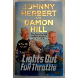Damon Hill Johnny Herbert genuine authentic autograph signed book