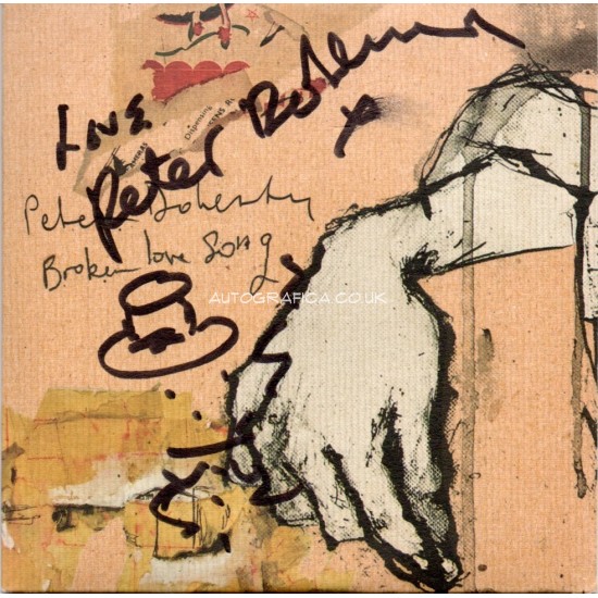 Pete Doherty Broken Love Song authentic genuine signed autograph CD