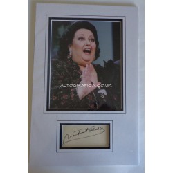 Monserat Caballe authentic genuine signature signed autograph display photo