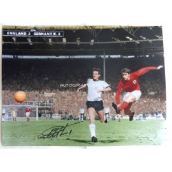 Geof Hurst WC1966 authentic genuine signed photo COA AFTAL UACC