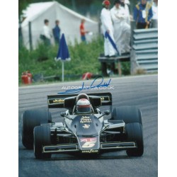 Mario Andretti Lotus F1 genuine signed authentic signature image COA UACC