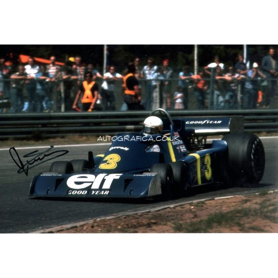 Jody Scheckter Tyrrell P34 F1genuine signed authentic signature photo