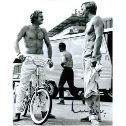 Derek Bell Steve Mcqueen genuine signed authentic signature photo AFTAL