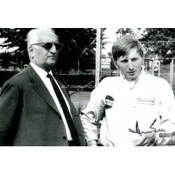 Derek Bell Enzo Ferrari genuine signed authentic signature photo AFTAL